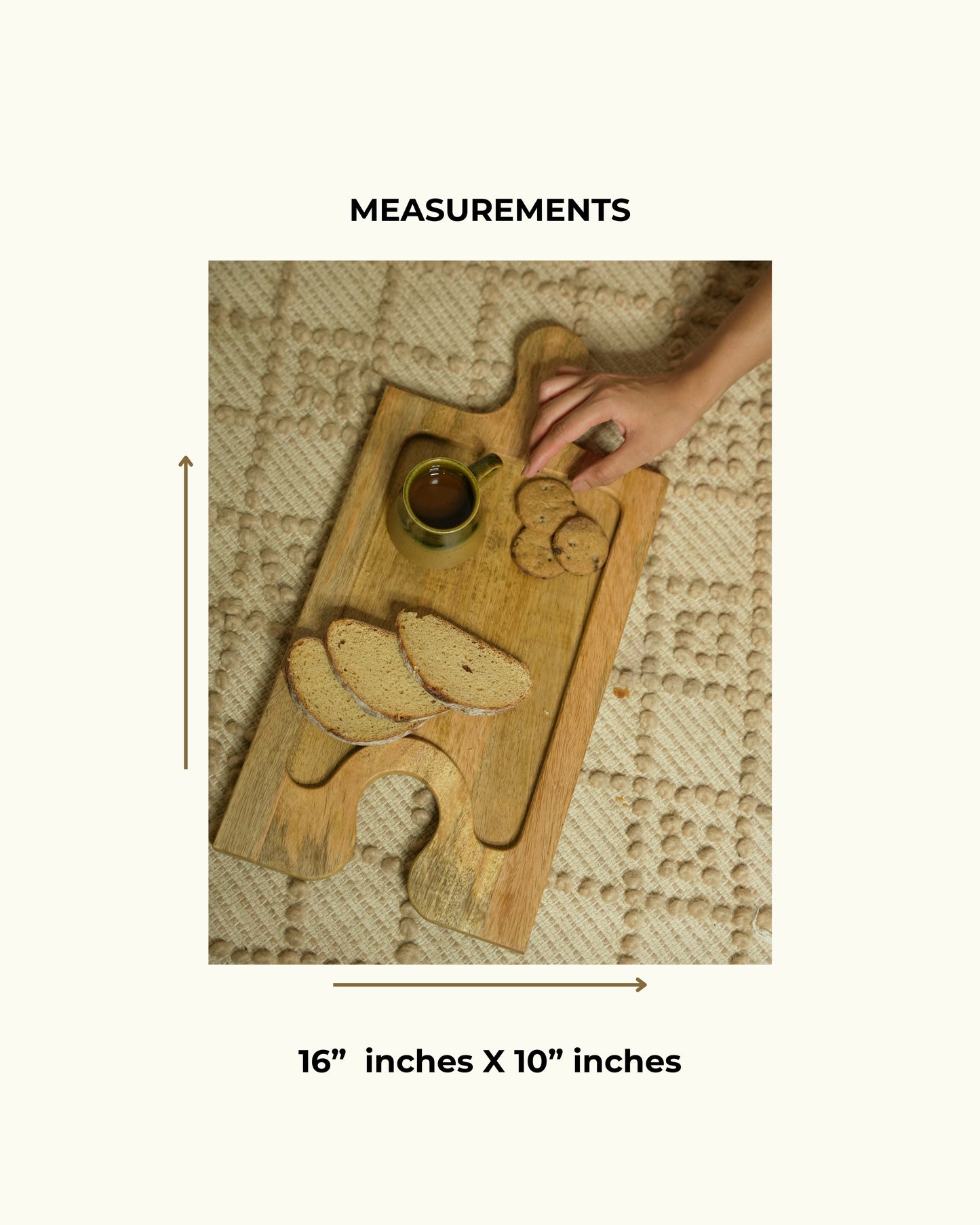 Takti - Elegant Handcrafted Wooden Platter for Everyday Moments