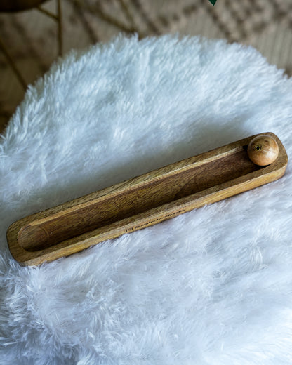 Nyra - Handcrafted Wooden Incense Stick Holder