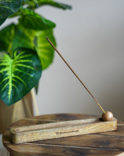 Nyra - Handcrafted Wooden Incense Stick Holder