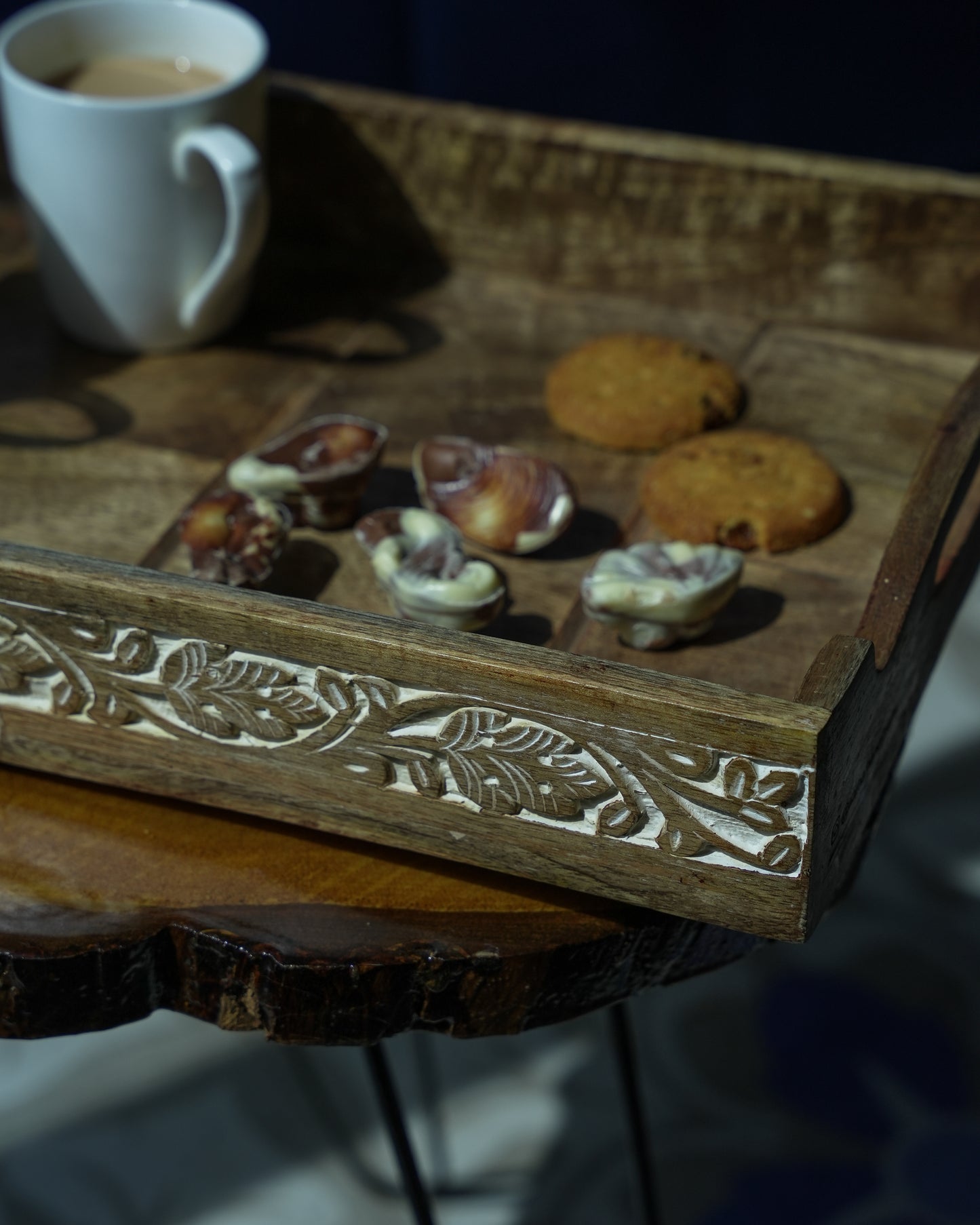 QALA - Handcrafted Wooden Aesthetic Tray