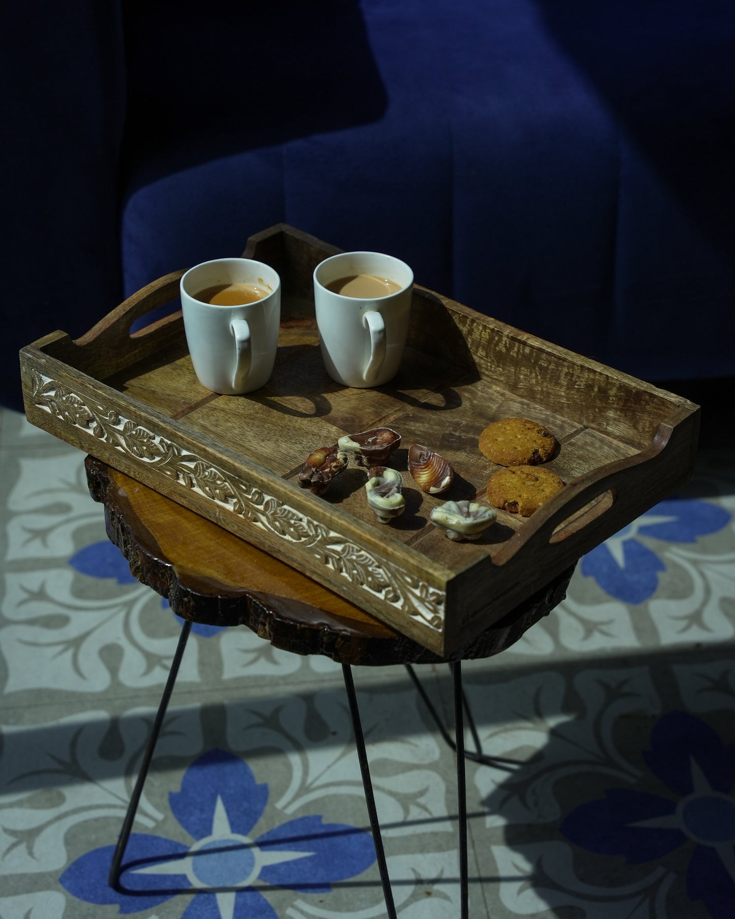 QALA - Handcrafted Wooden Aesthetic Tray
