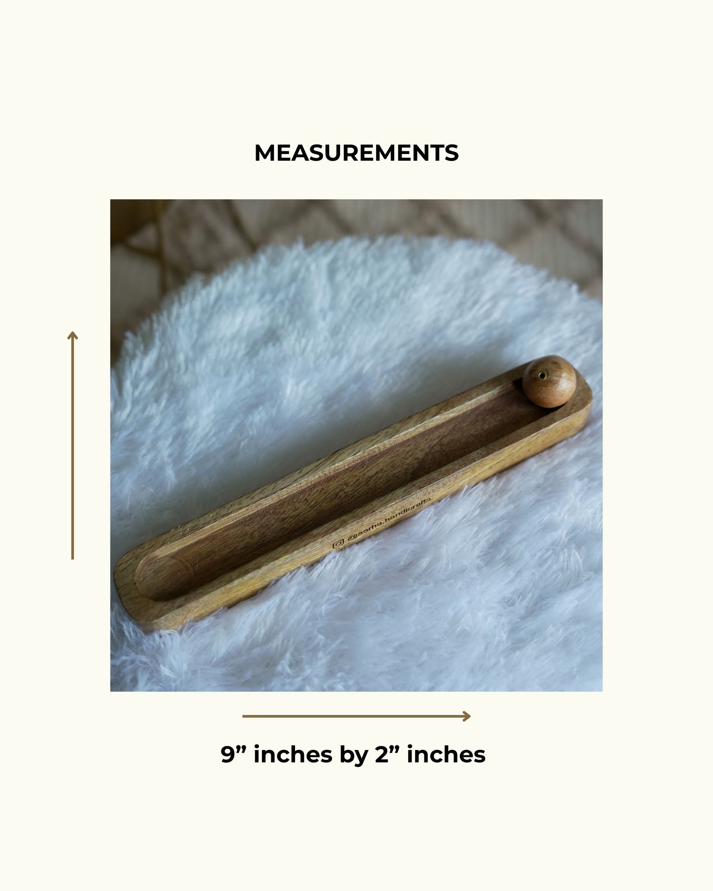 Nyra - Handcrafted Wooden Incense Stick Holder