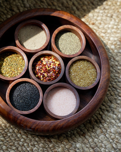 Chakkar - Wooden Spice Box with 7 Compartments